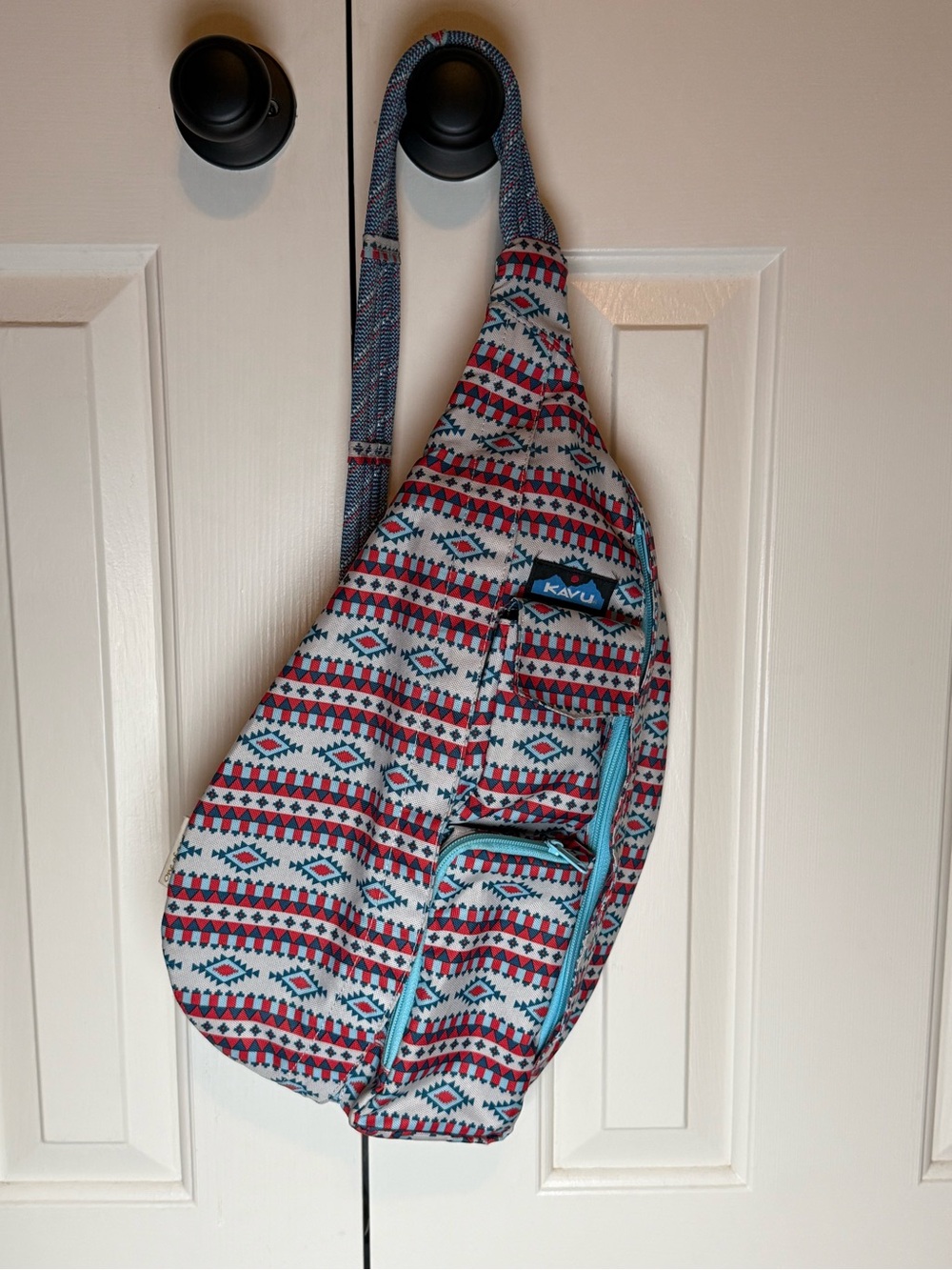 EUC KAVU Rope Bag Southwestern Aztec Geometric Sling Backpack